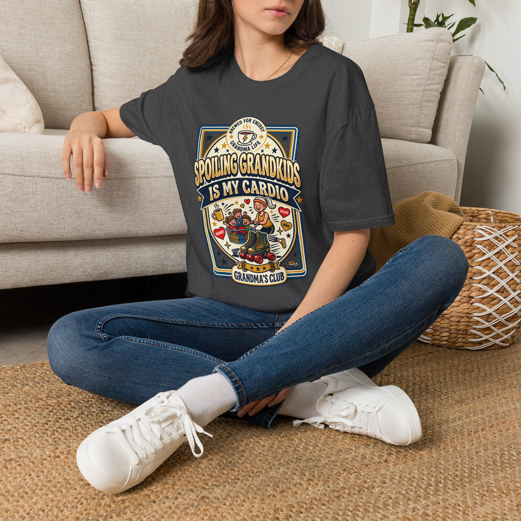 Spoiling Grandkids Is My Cardio T-Shirt — Grandma's Club Funny Gift
