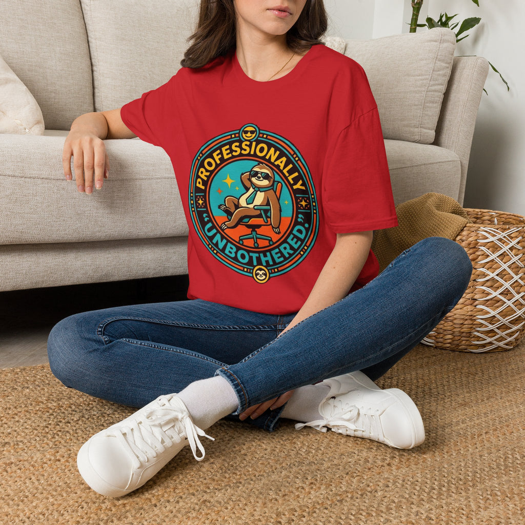 Professionally Unbothered Sloth T-Shirt