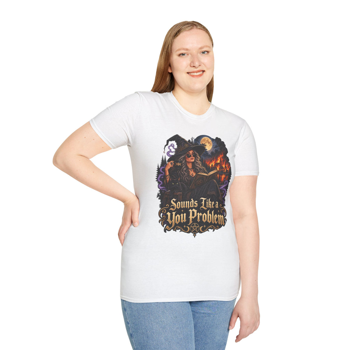 Witchy Graphic T-Shirt — 'Sounds Like a You Problem' Halloween Tee