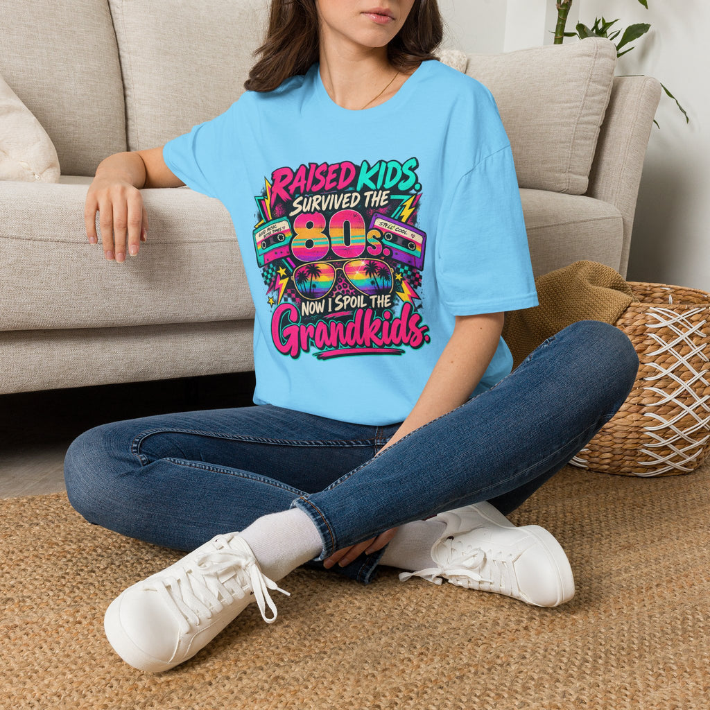 Raised Kids Survived the 80s - Grandkids T-Shirt