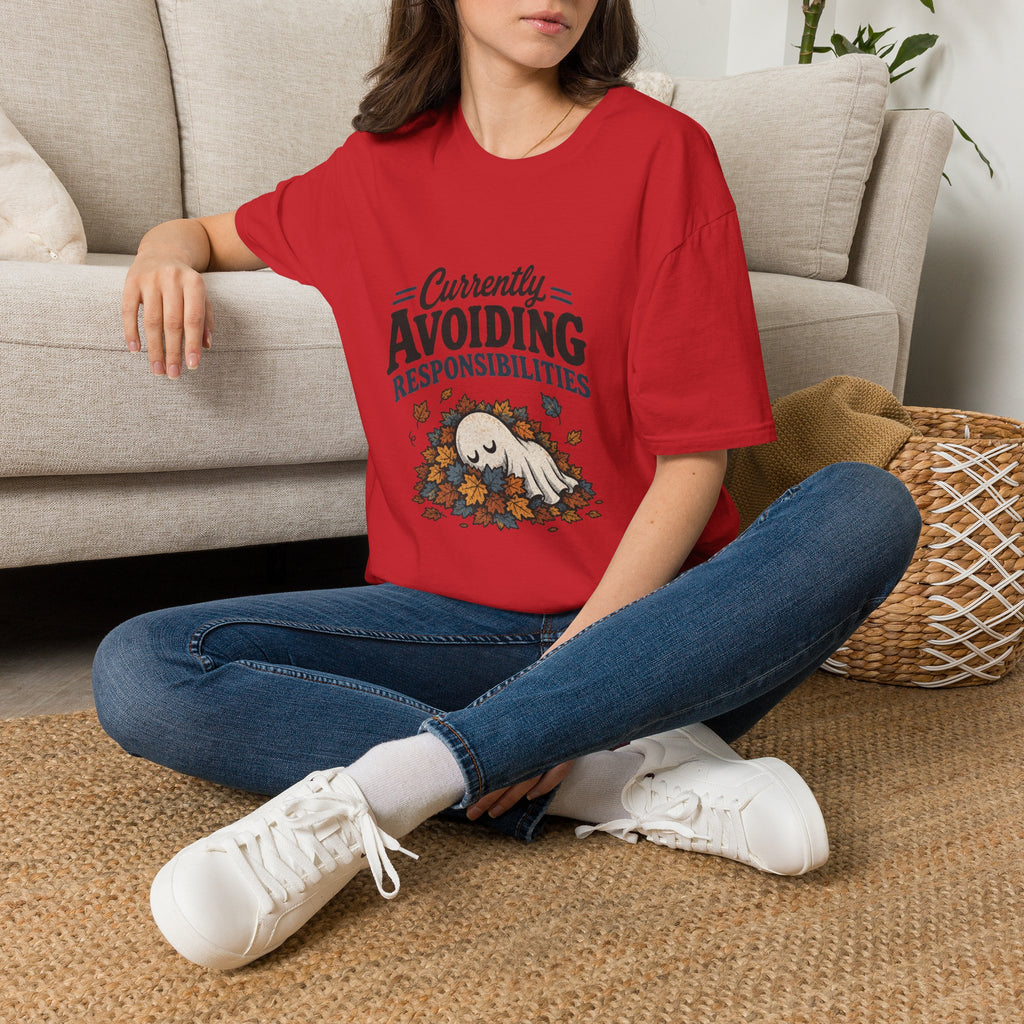 Avoiding Responsibilities Ghost T-Shirt - Funny Sarcastic Unisex Tee
