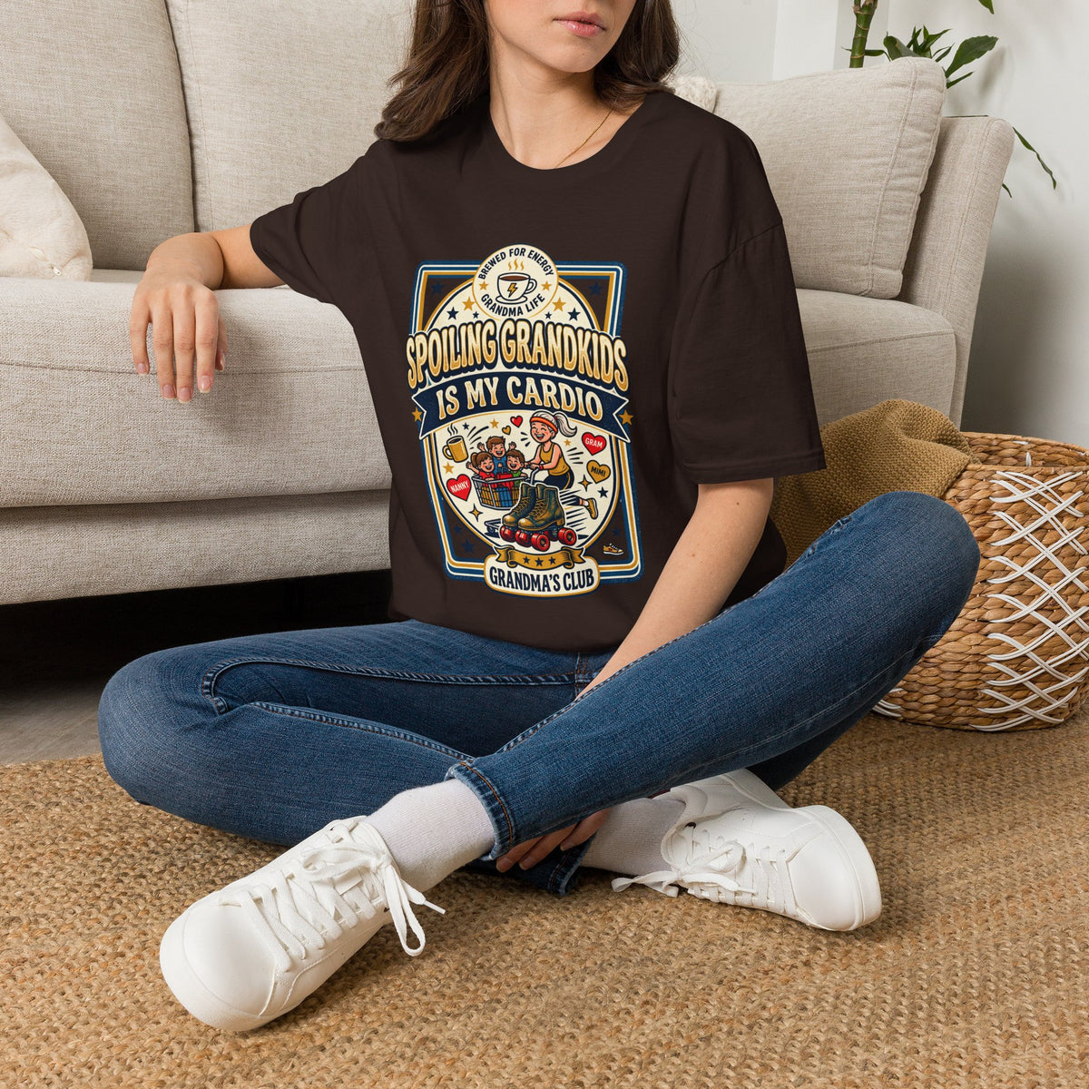 Spoiling Grandkids Is My Cardio T-Shirt — Grandma's Club Funny Gift