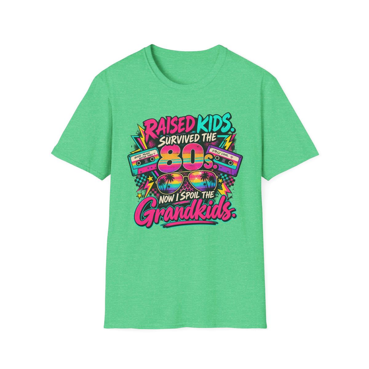 Raised Kids Survived the 80s - Grandkids T-Shirt
