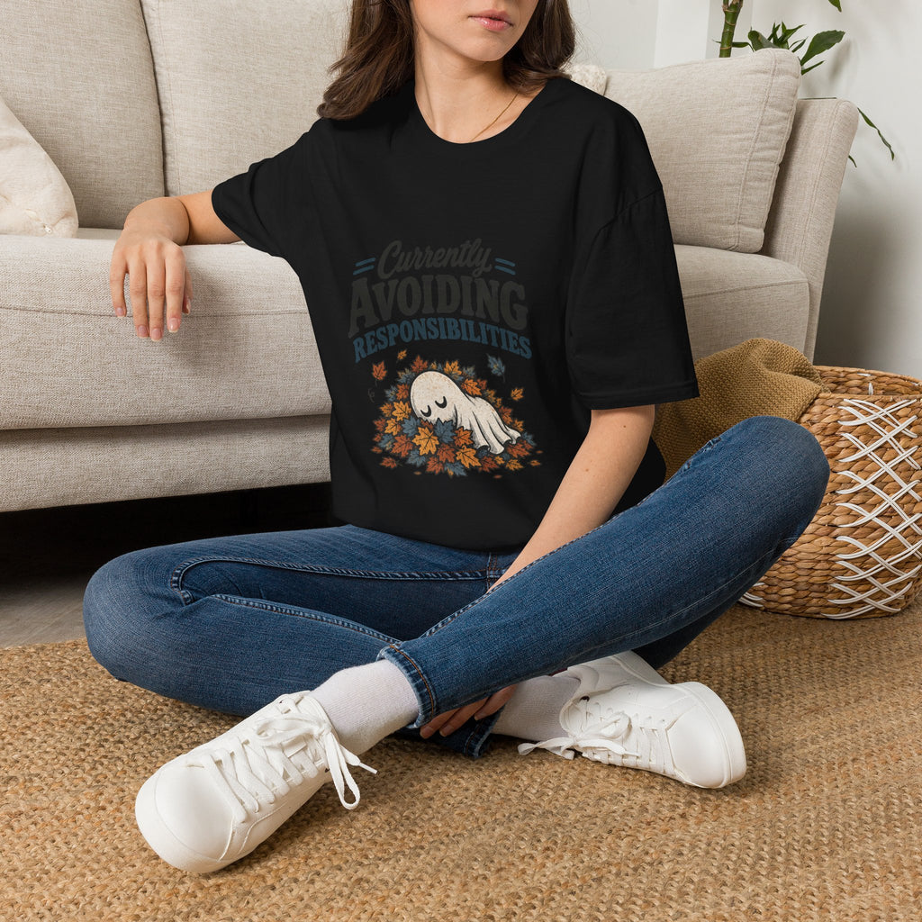 Avoiding Responsibilities Ghost T-Shirt - Funny Sarcastic Unisex Tee