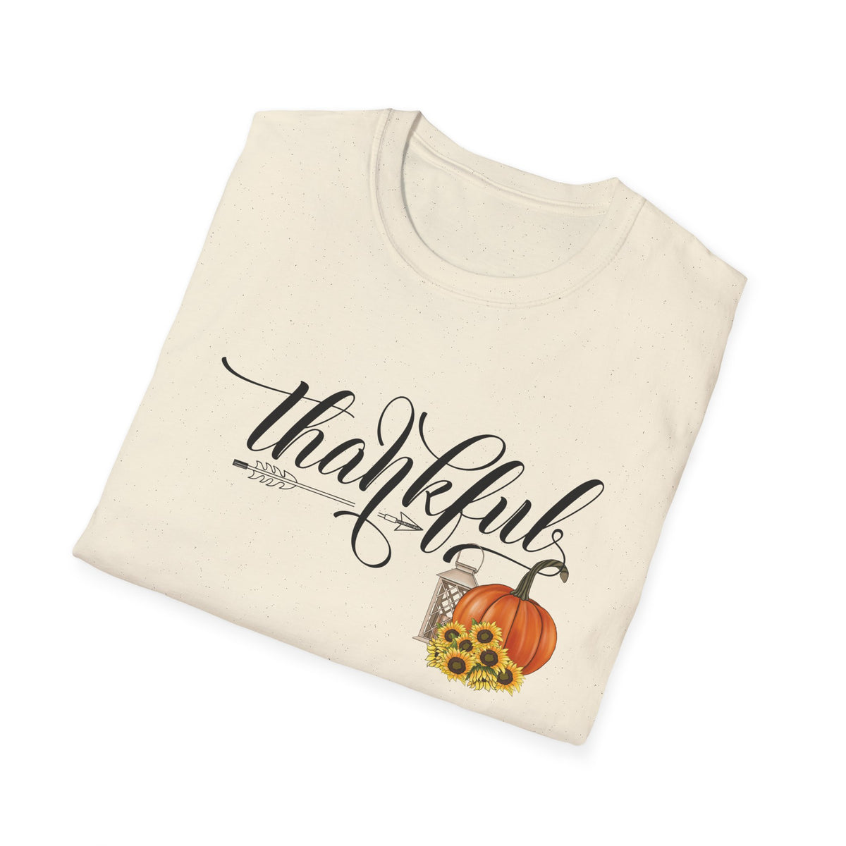 Thankful Pumpkin T-Shirt — Autumn Thanksgiving Tee