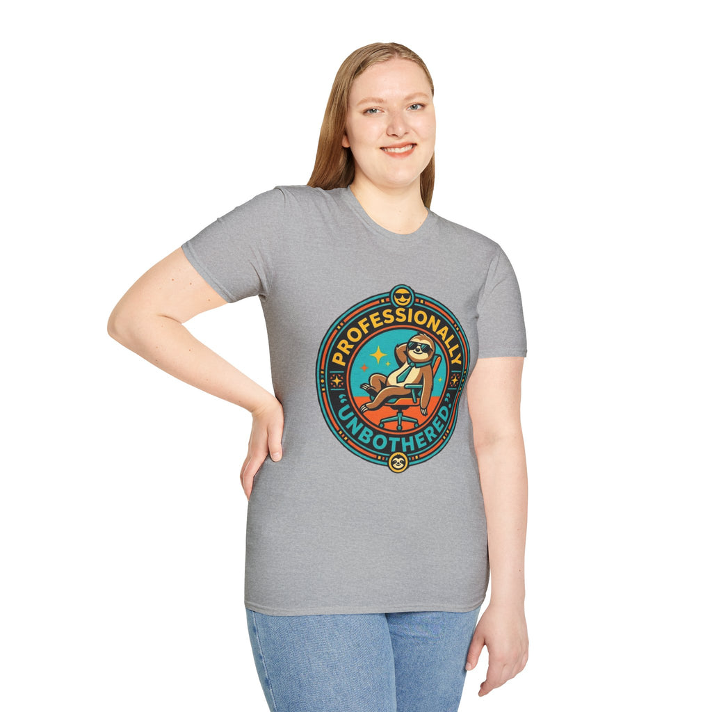 Professionally Unbothered Sloth T-Shirt