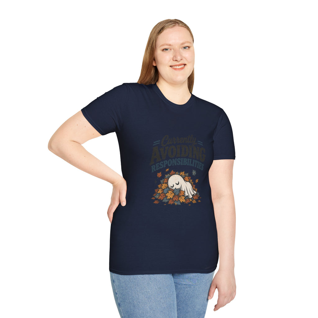 Avoiding Responsibilities Ghost T-Shirt - Funny Sarcastic Unisex Tee