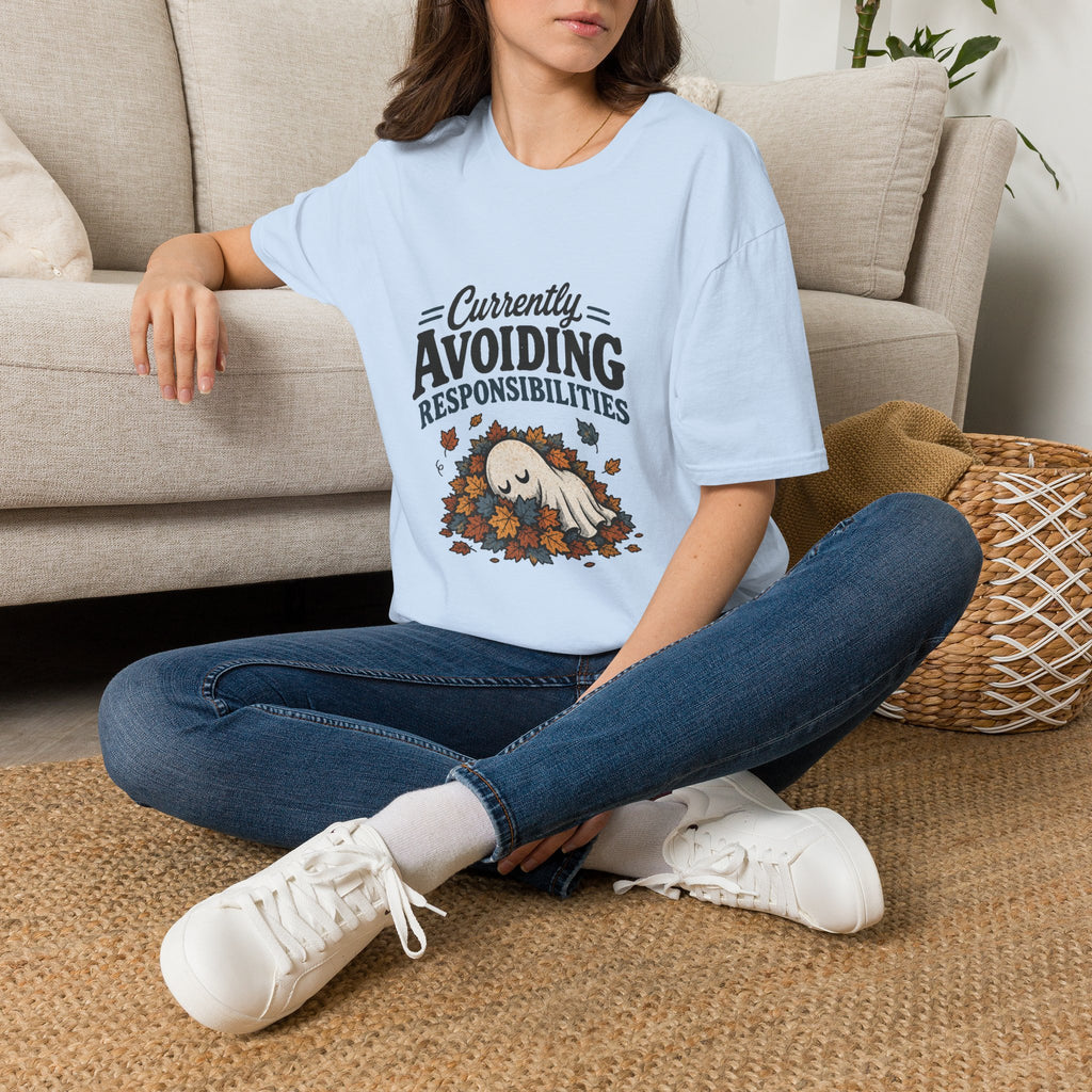 Avoiding Responsibilities Ghost T-Shirt - Funny Sarcastic Unisex Tee