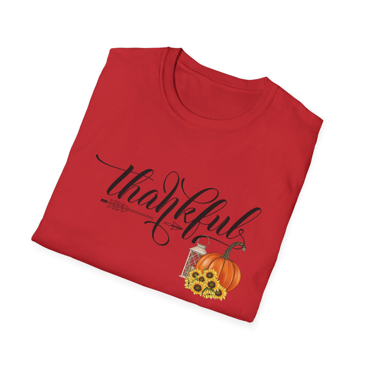 Thankful Pumpkin T-Shirt — Autumn Thanksgiving Tee