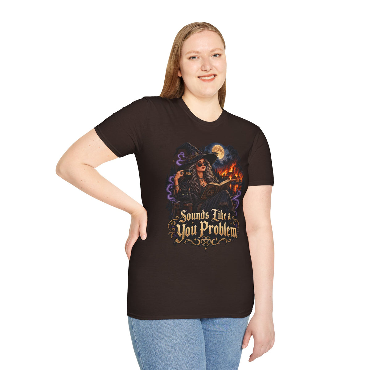 Witchy Graphic T-Shirt — 'Sounds Like a You Problem' Halloween Tee