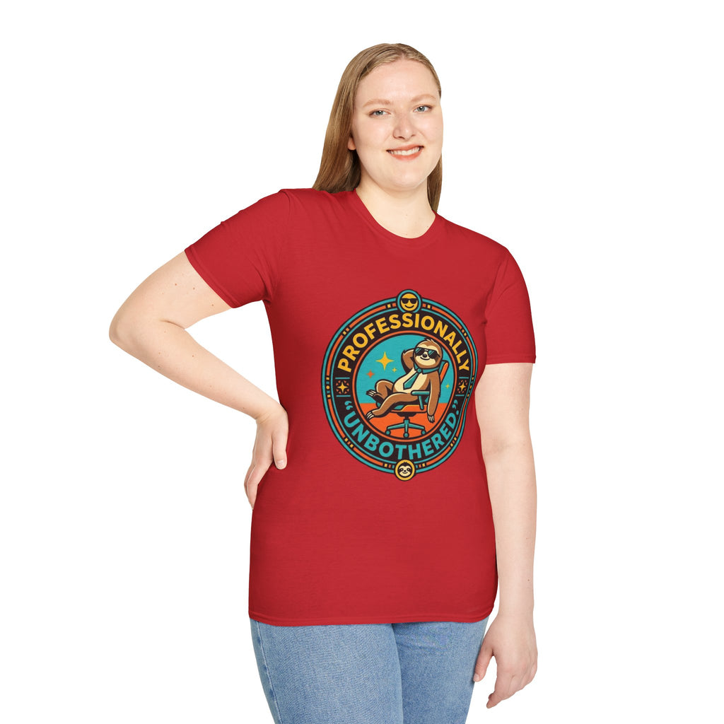 Professionally Unbothered Sloth T-Shirt