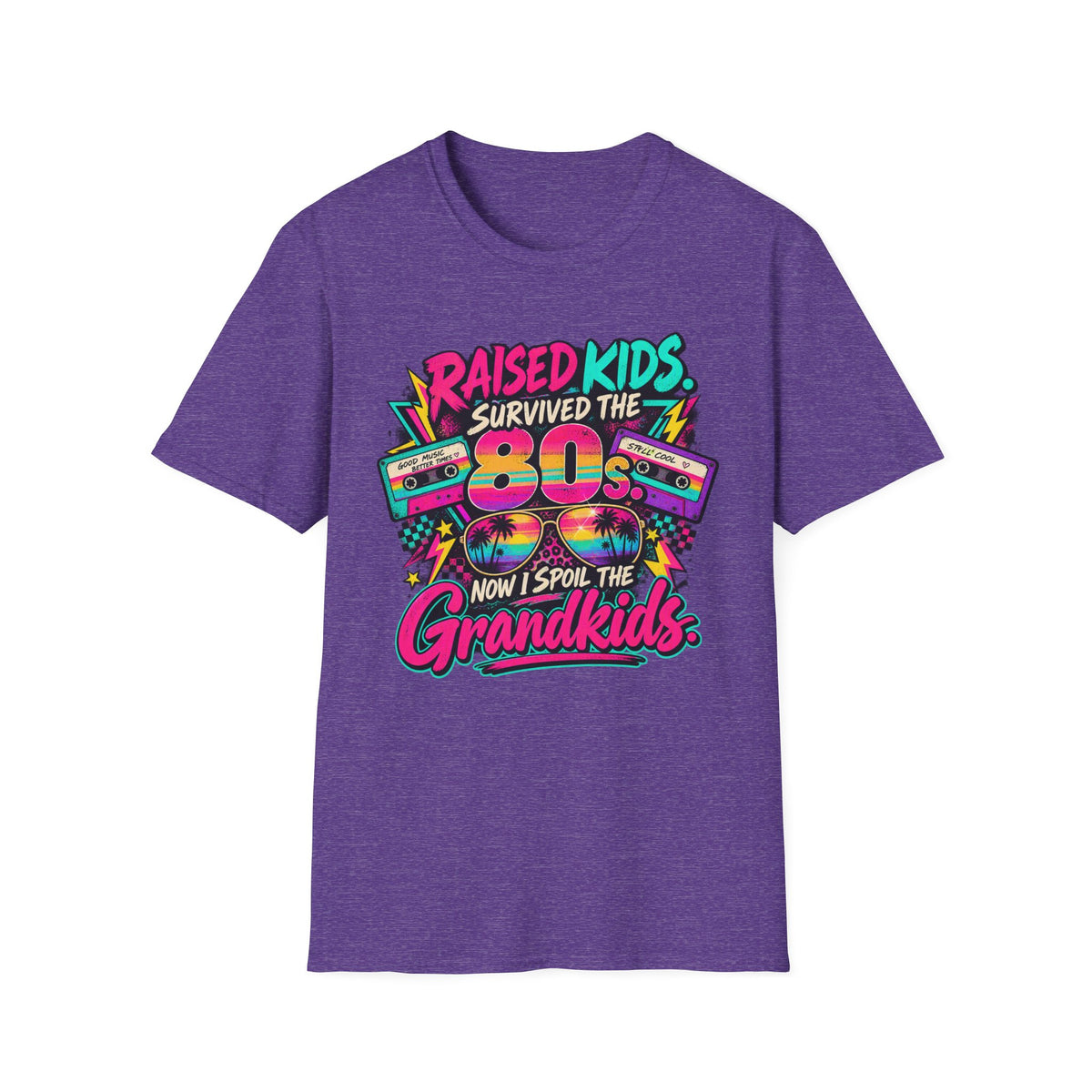 Raised Kids Survived the 80s - Grandkids T-Shirt