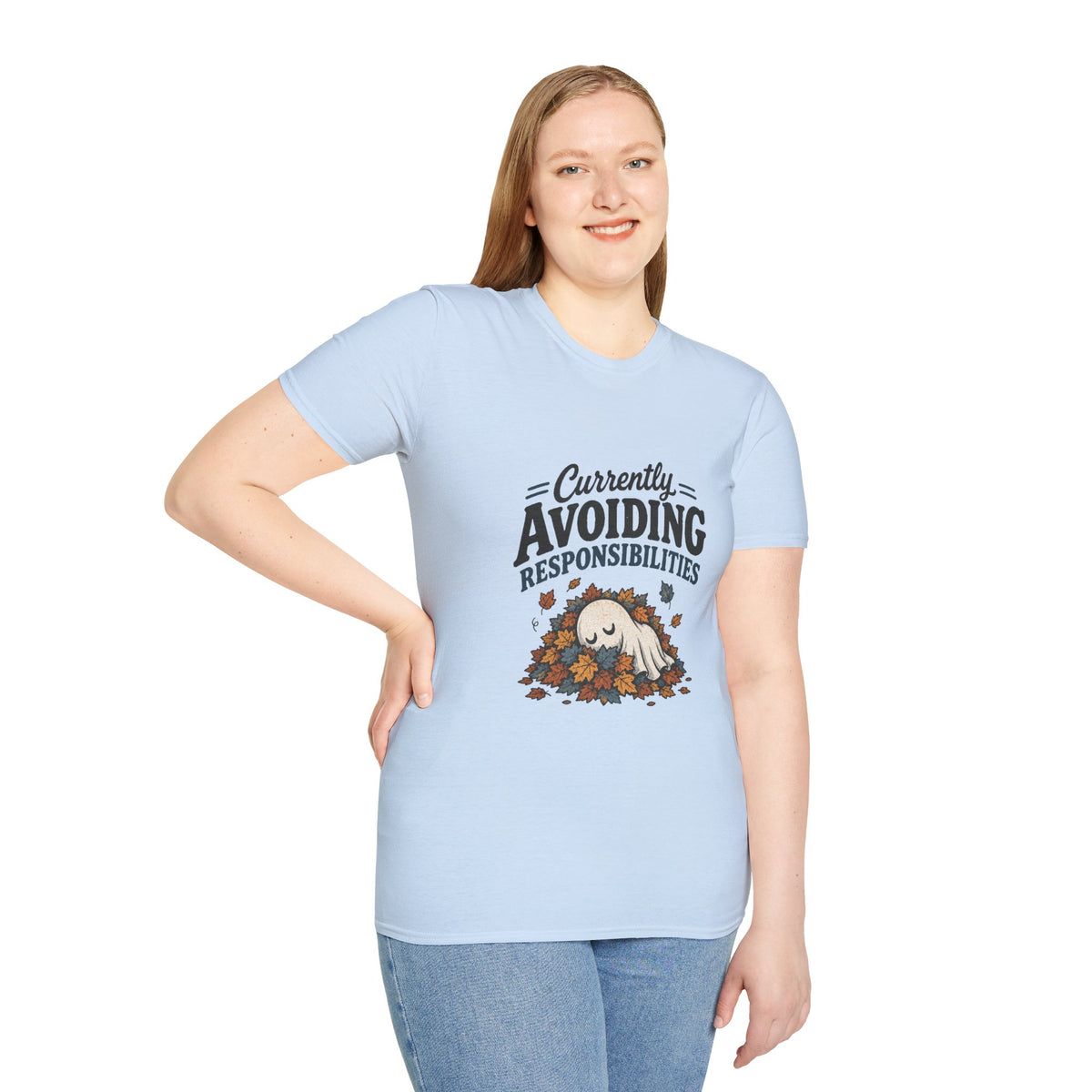 Avoiding Responsibilities Ghost T-Shirt - Funny Sarcastic Unisex Tee