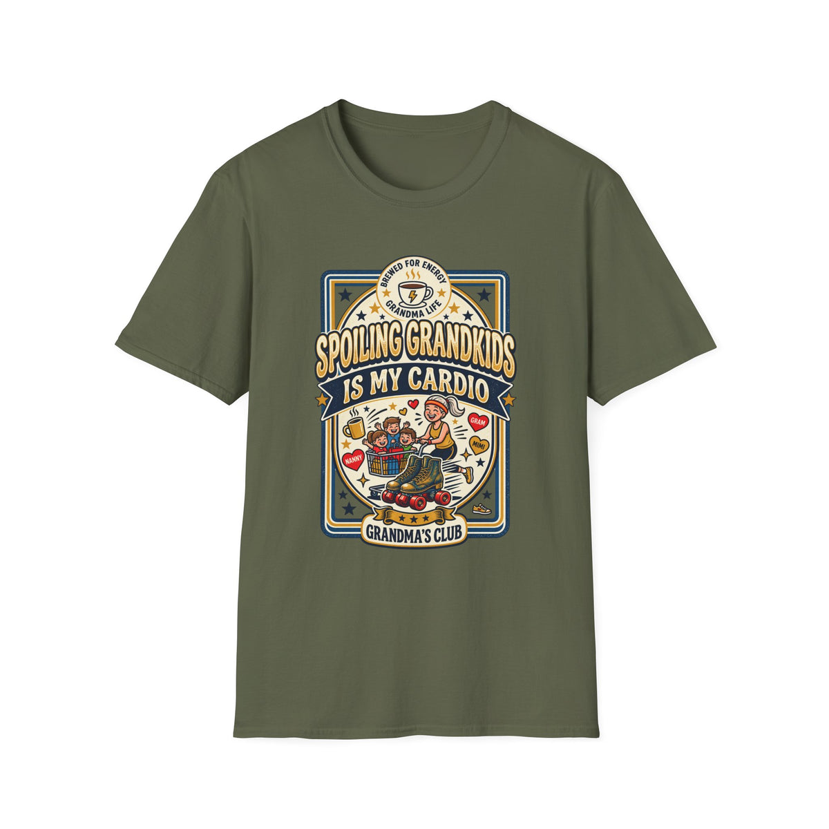 Spoiling Grandkids Is My Cardio T-Shirt — Grandma's Club Funny Gift