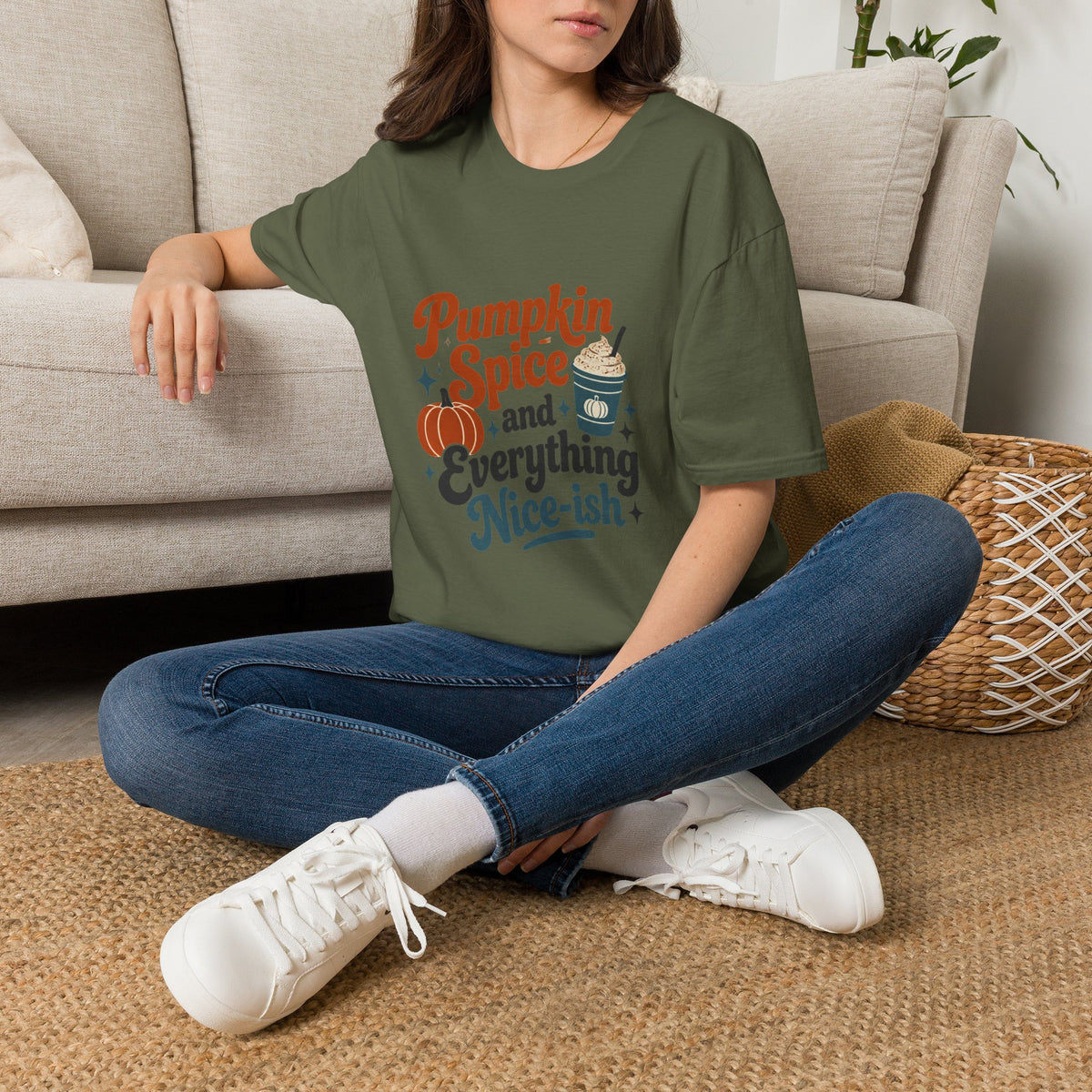 Pumpkin Spice Retro Graphic T-Shirt - Unisex Fall Tee