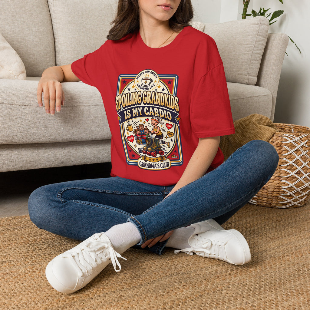 Spoiling Grandkids Is My Cardio T-Shirt — Grandma's Club Funny Gift