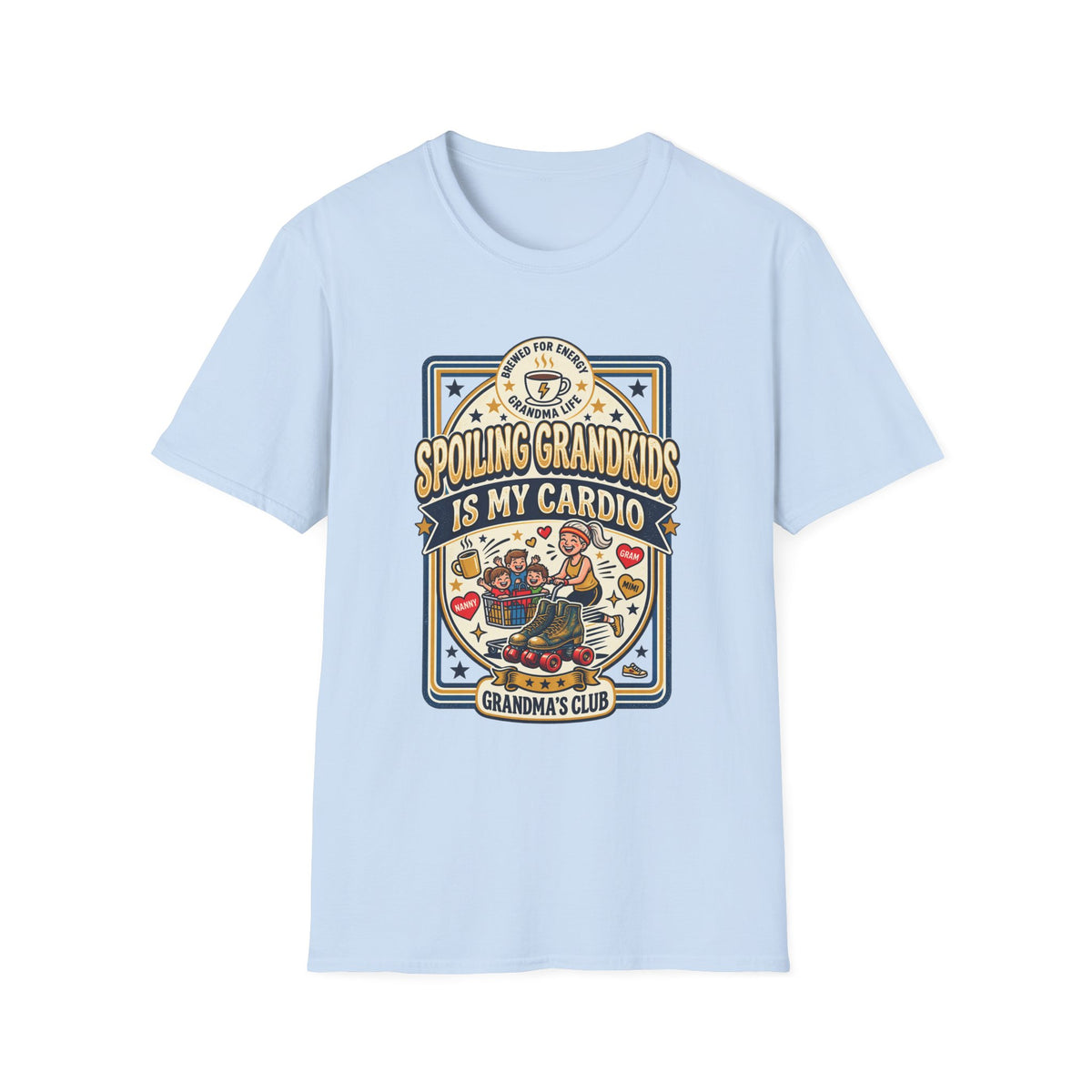 Spoiling Grandkids Is My Cardio T-Shirt — Grandma's Club Funny Gift