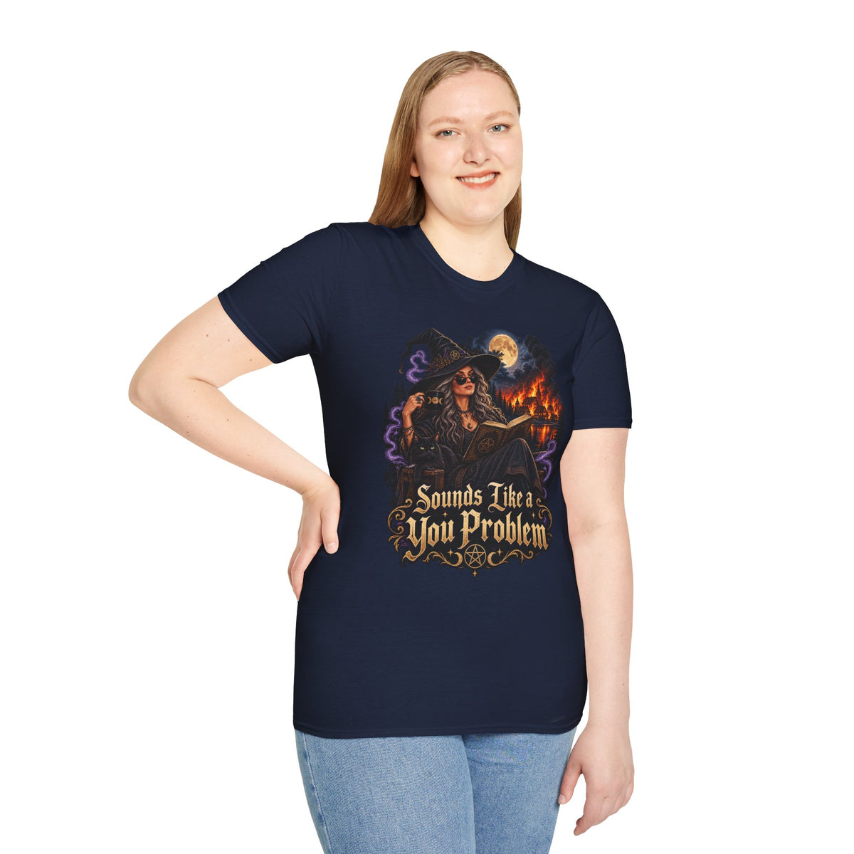 Witchy Graphic T-Shirt — 'Sounds Like a You Problem' Halloween Tee