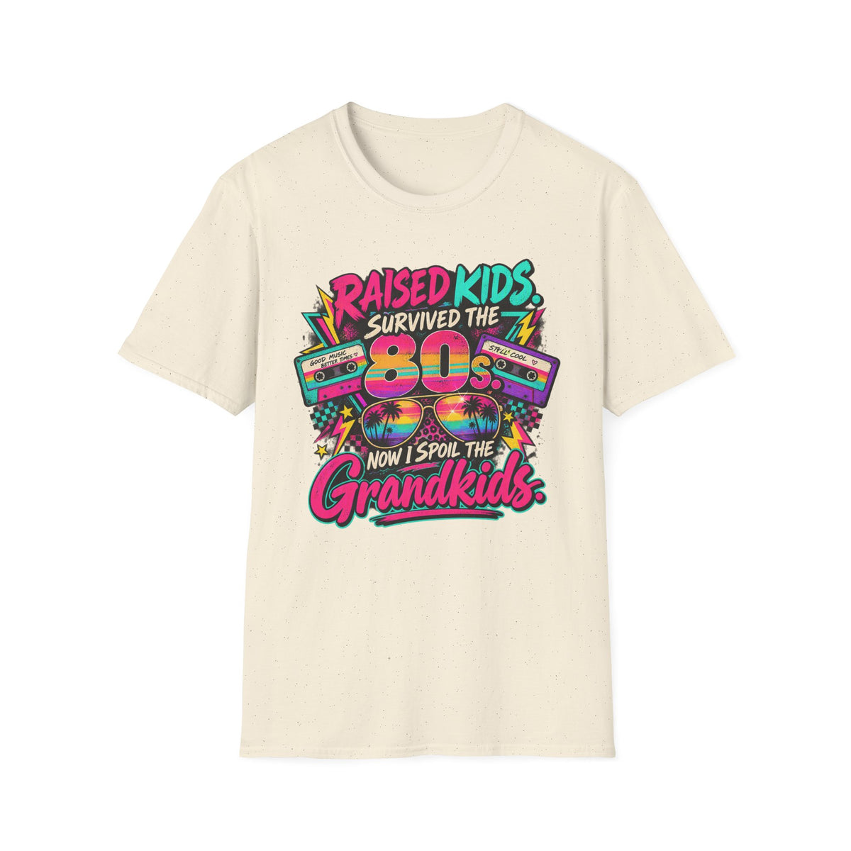 Raised Kids Survived the 80s - Grandkids T-Shirt