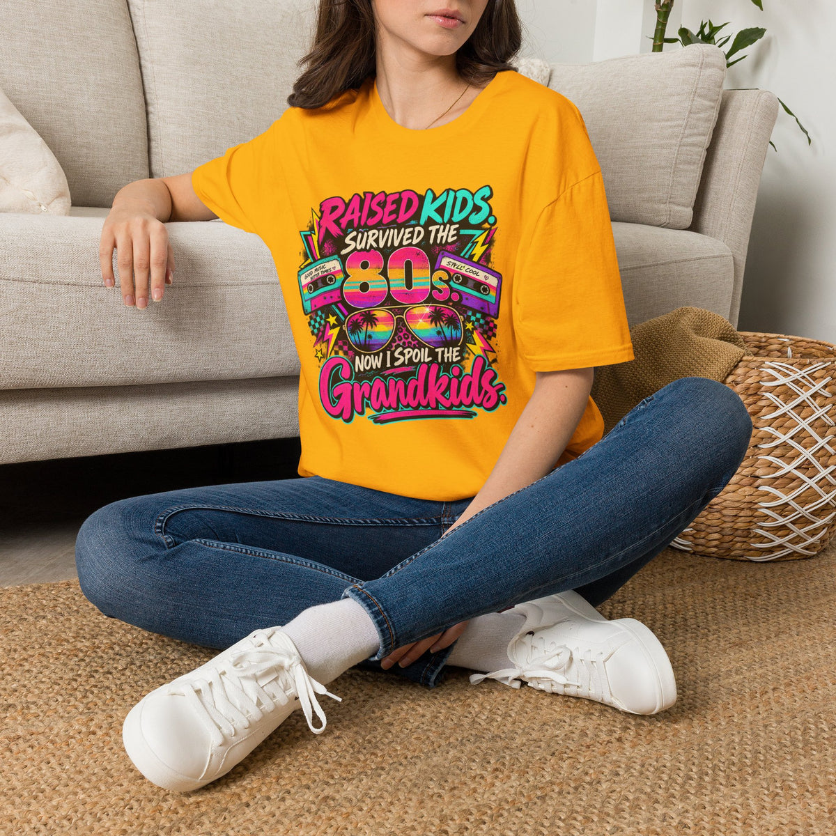 Raised Kids Survived the 80s - Grandkids T-Shirt