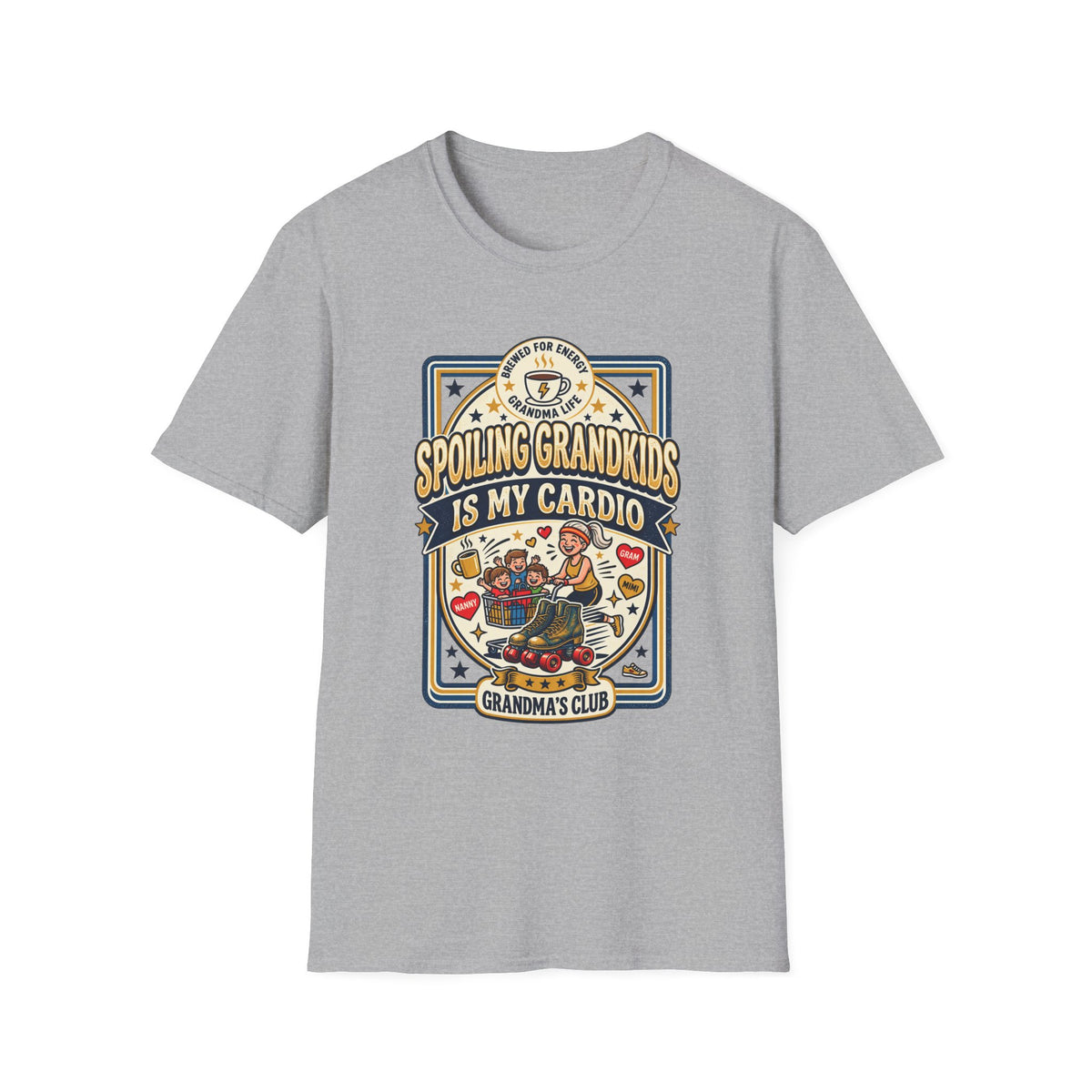 Spoiling Grandkids Is My Cardio T-Shirt — Grandma's Club Funny Gift