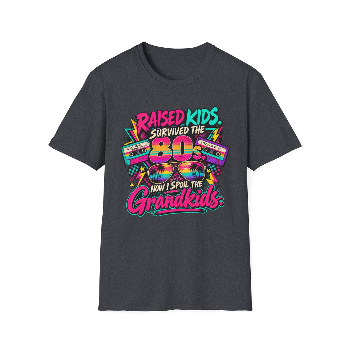 Raised Kids Survived the 80s - Grandkids T-Shirt