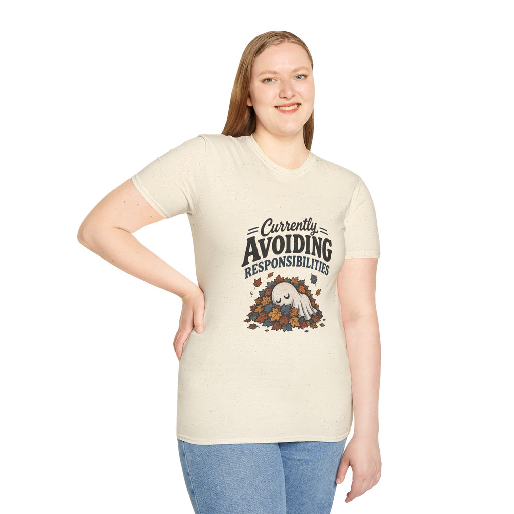 Avoiding Responsibilities Ghost T-Shirt - Funny Sarcastic Unisex Tee