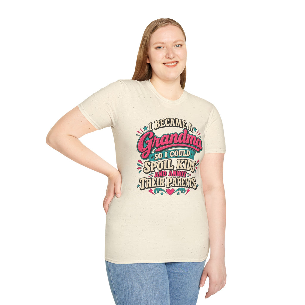 Grandma T-Shirt — "I Became a Grandma So I Could Spoil Kids" Funny Mother's Day Gift