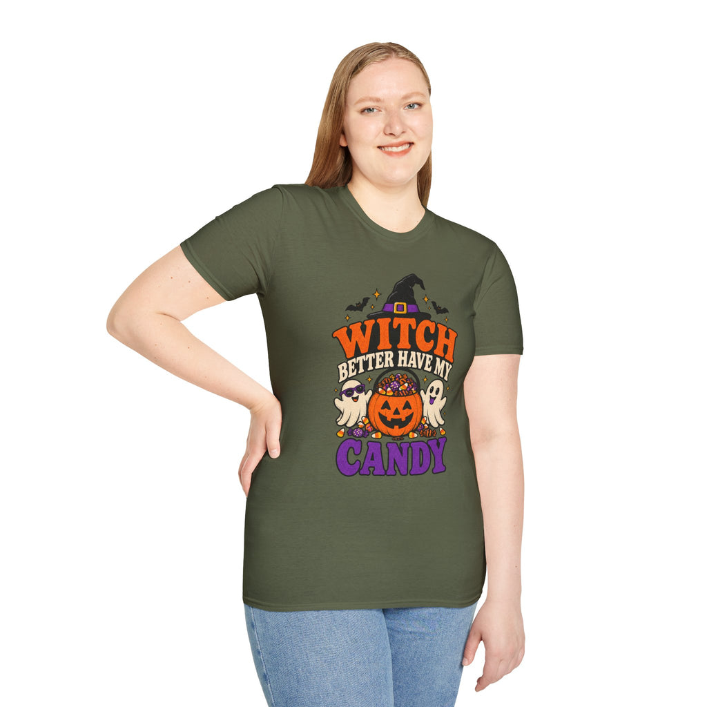 Witch Better Have My Candy Halloween T-Shirt - Funny Sarcastic Graphic Unisex Tee