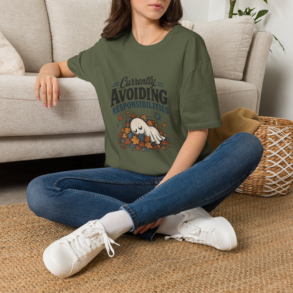 Avoiding Responsibilities Ghost T-Shirt - Funny Sarcastic Unisex Tee