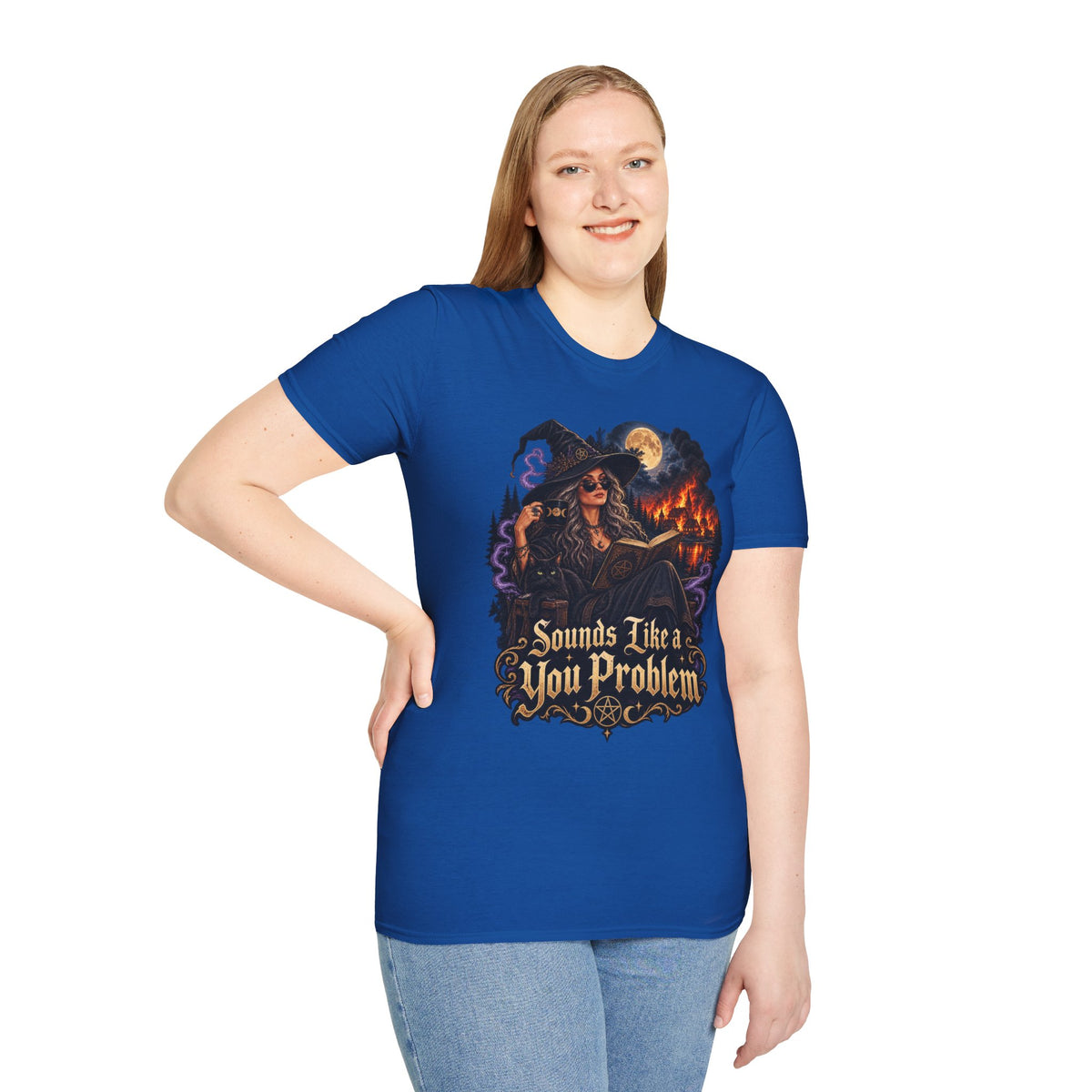 Witchy Graphic T-Shirt — 'Sounds Like a You Problem' Halloween Tee