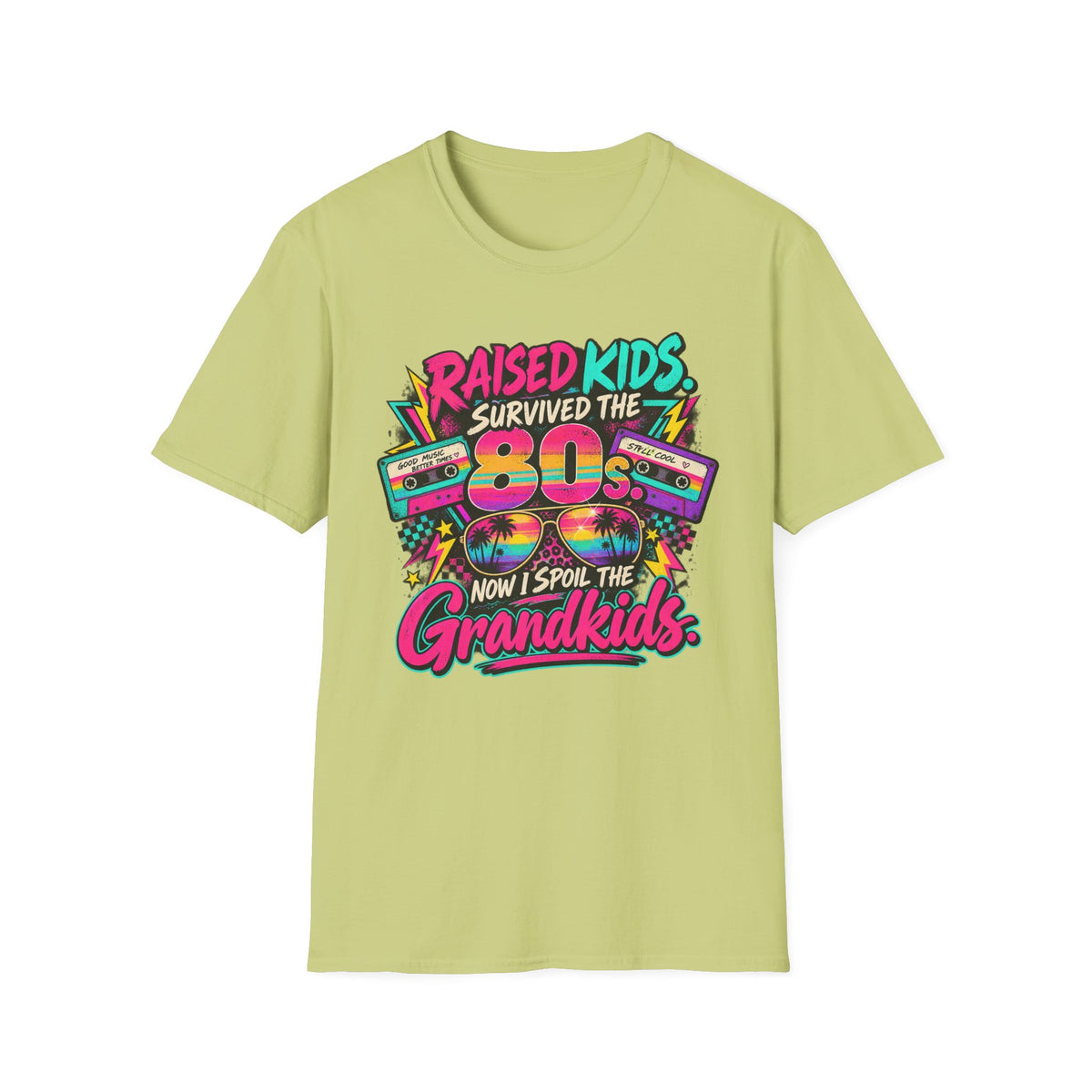 Raised Kids Survived the 80s - Grandkids T-Shirt