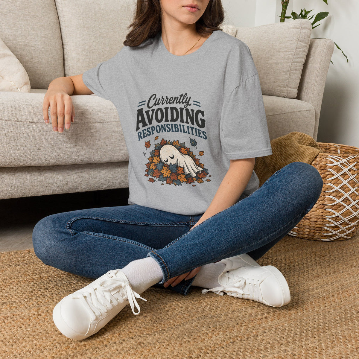 Avoiding Responsibilities Ghost T-Shirt - Funny Sarcastic Unisex Tee