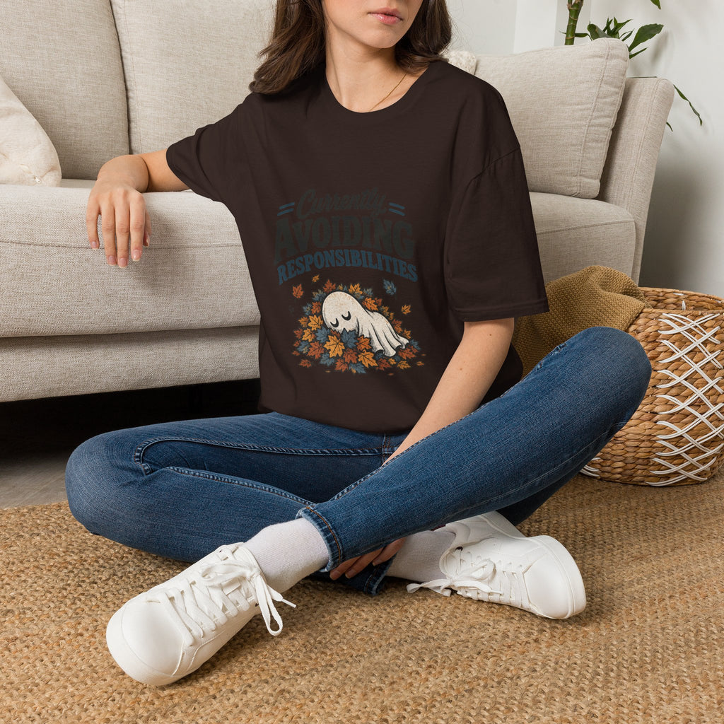 Avoiding Responsibilities Ghost T-Shirt - Funny Sarcastic Unisex Tee