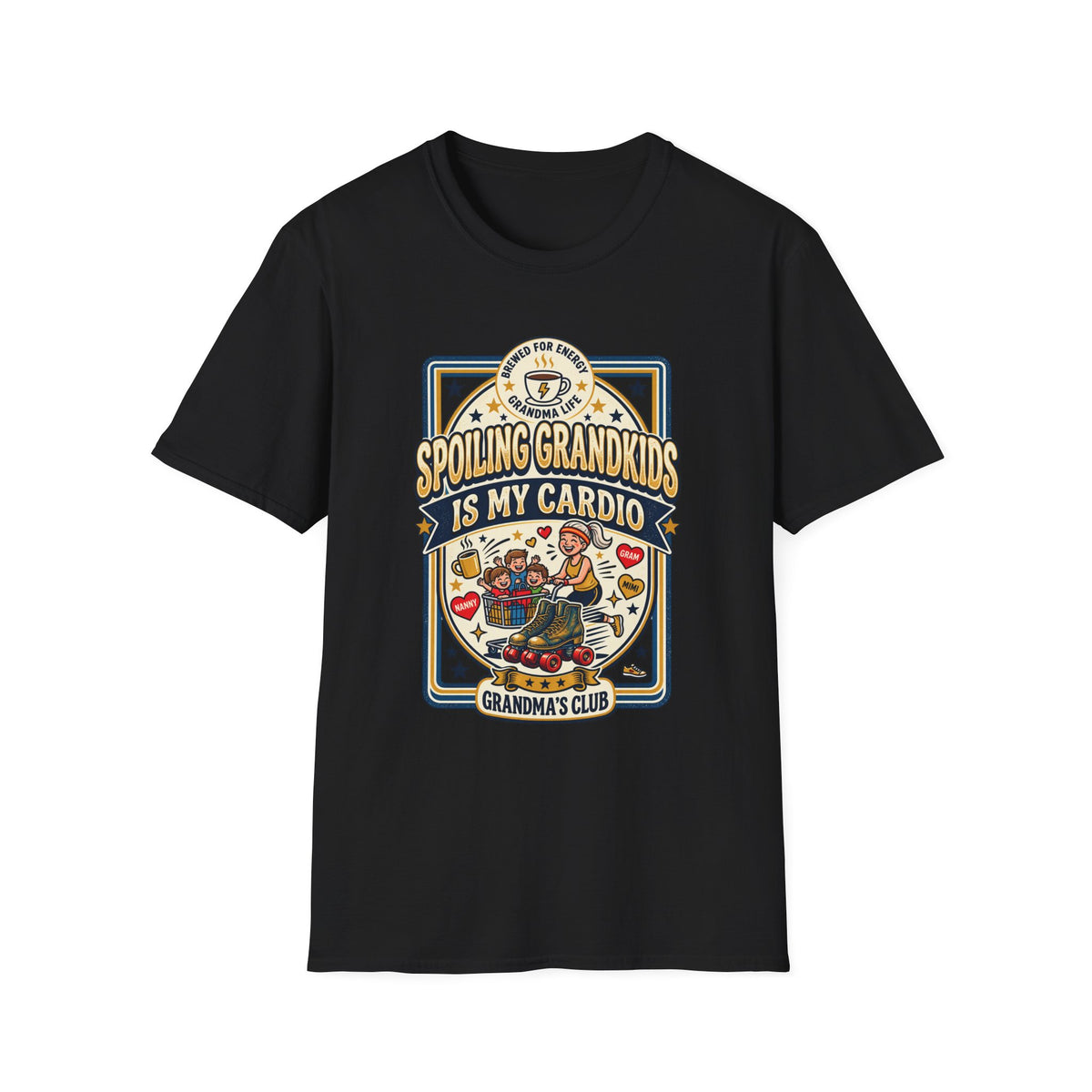 Spoiling Grandkids Is My Cardio T-Shirt — Grandma's Club Funny Gift
