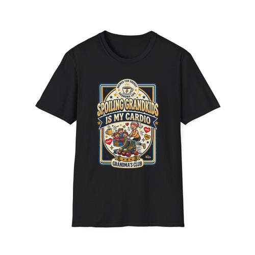 Spoiling Grandkids Is My Cardio T-Shirt — Grandma's Club Funny Gift