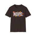 Nope Floral T-Shirt — Retro Script Graphic Tee
