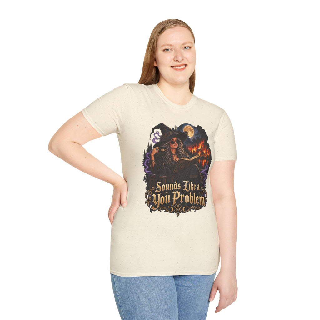 Witchy Graphic T-Shirt — 'Sounds Like a You Problem' Halloween Tee