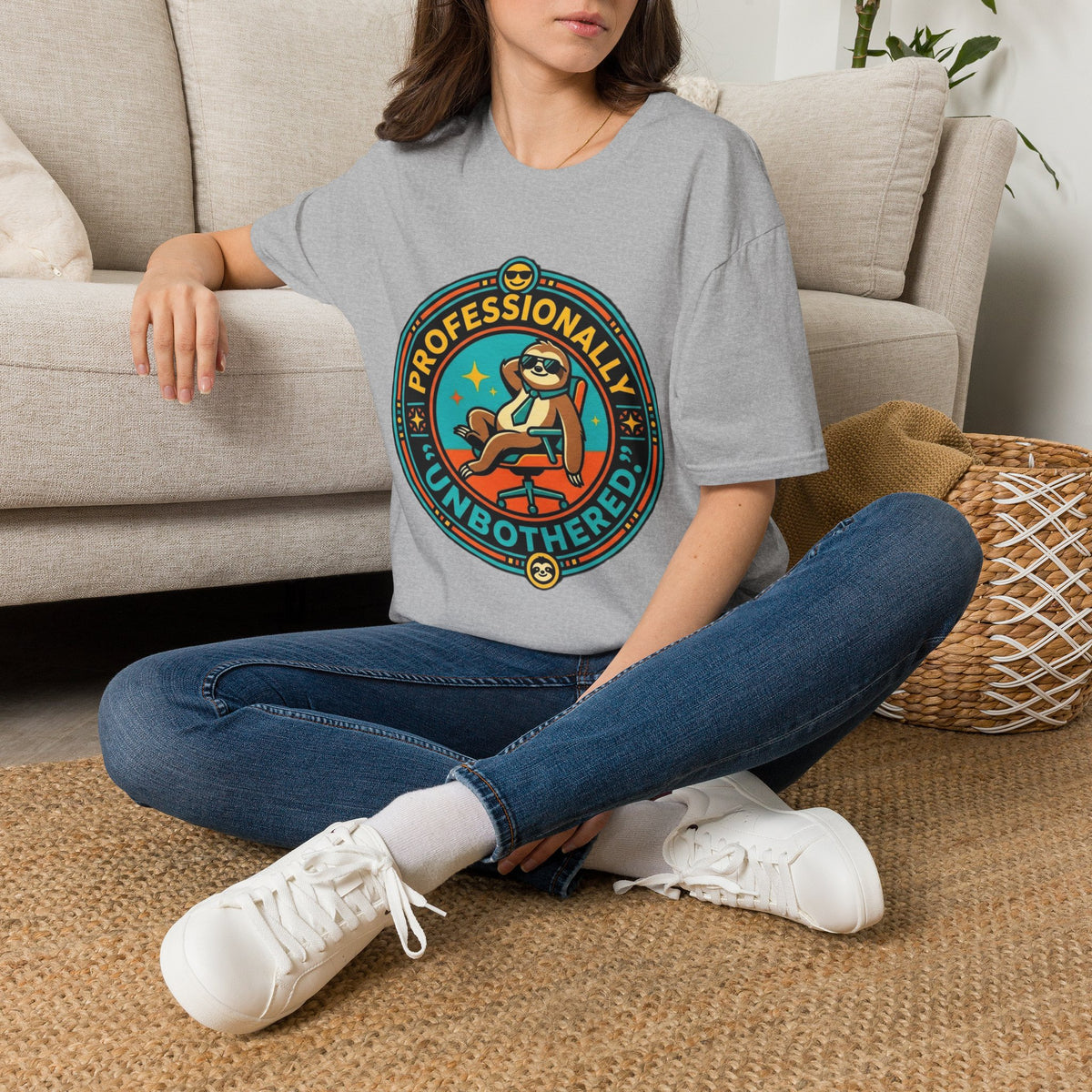 Professionally Unbothered Sloth T-Shirt