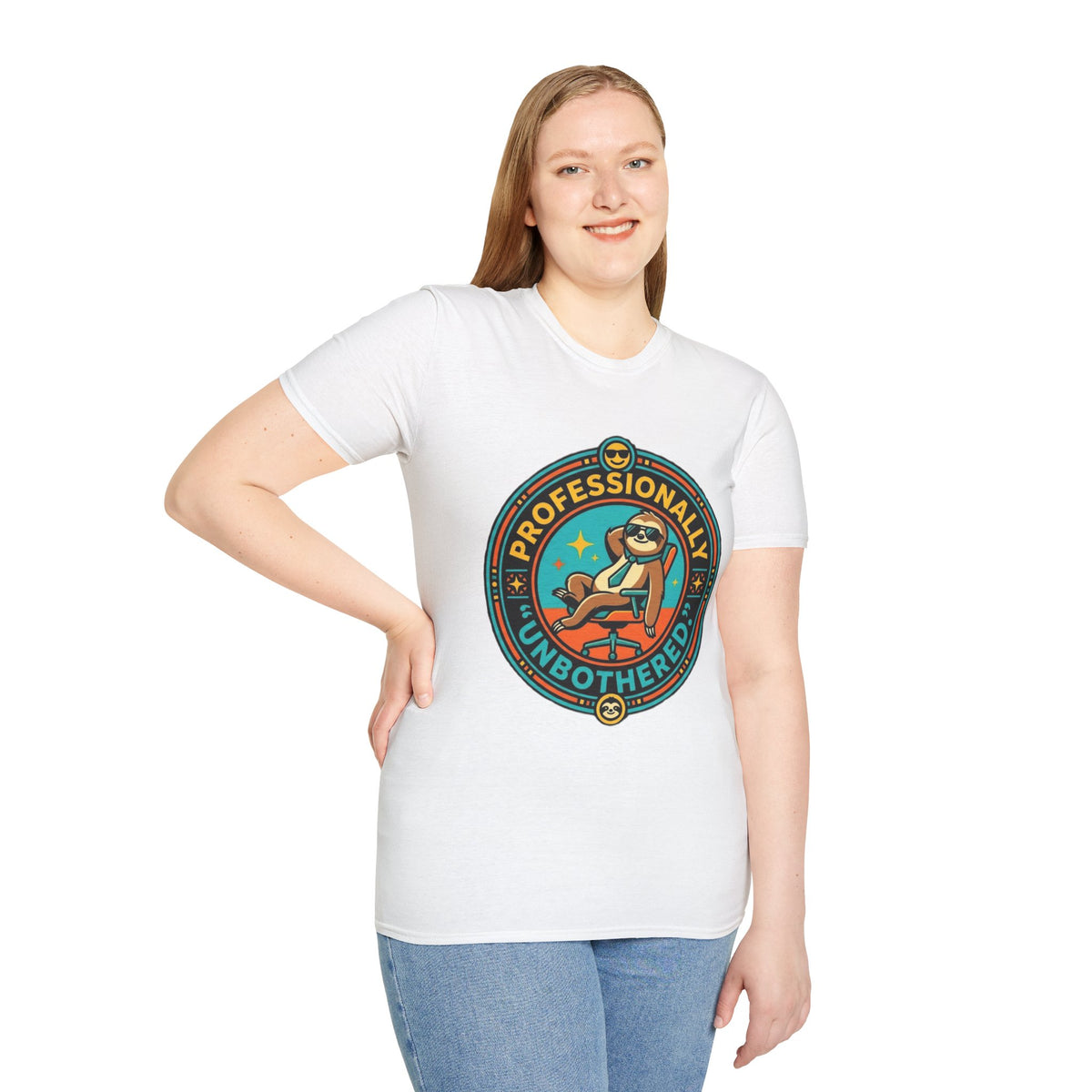 Professionally Unbothered Sloth T-Shirt