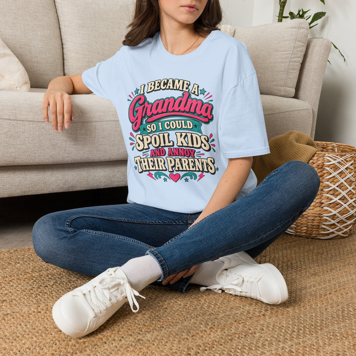 Grandma T-Shirt — "I Became a Grandma So I Could Spoil Kids" Funny Mother's Day Gift