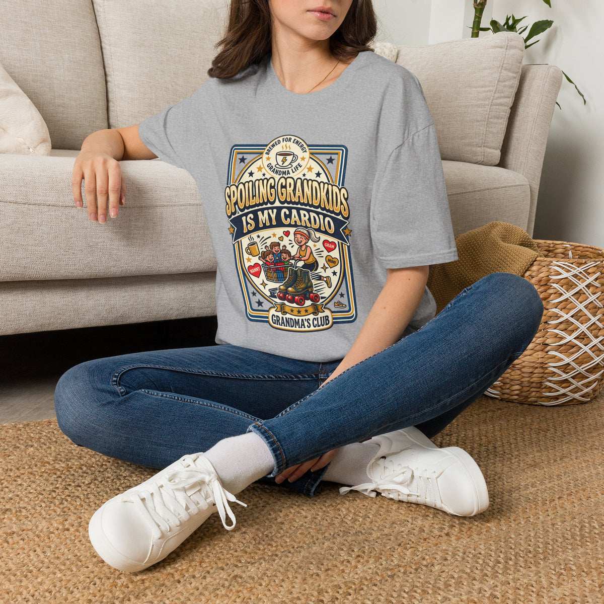 Spoiling Grandkids Is My Cardio T-Shirt — Grandma's Club Funny Gift