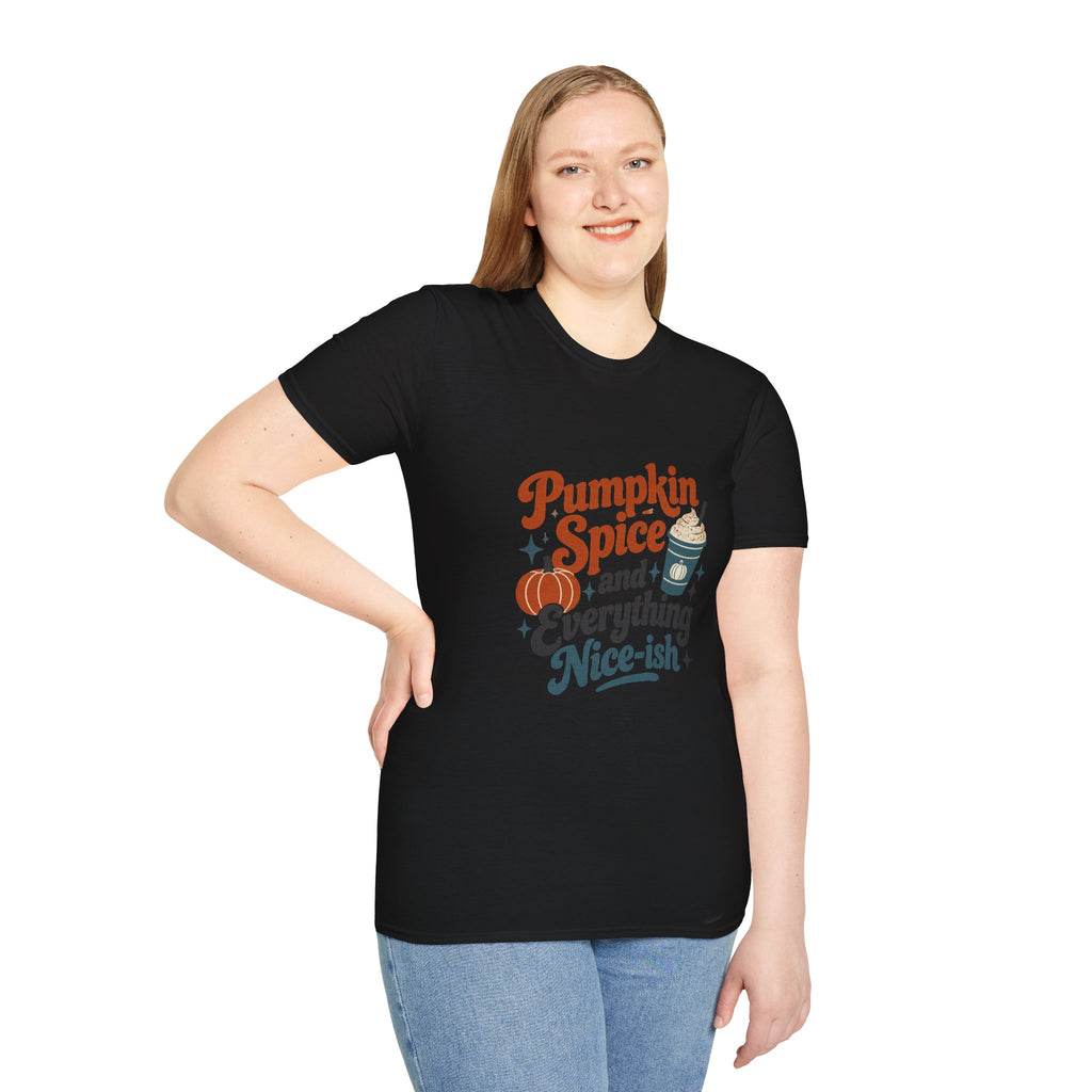 Pumpkin Spice Retro Graphic T-Shirt - Unisex Fall Tee