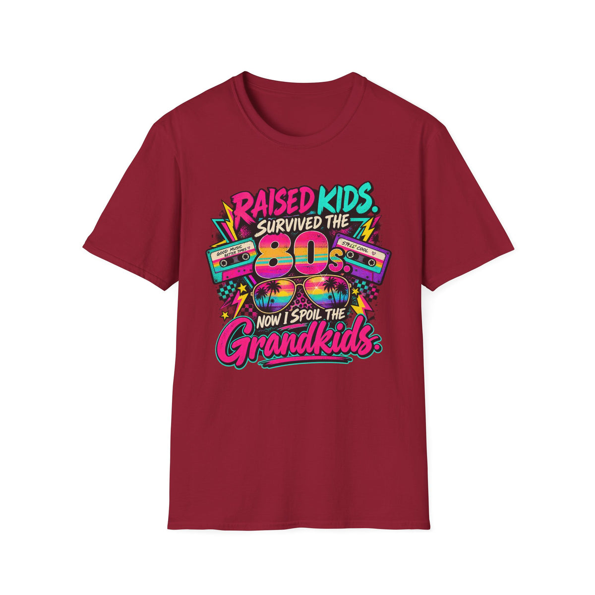 Raised Kids Survived the 80s - Grandkids T-Shirt
