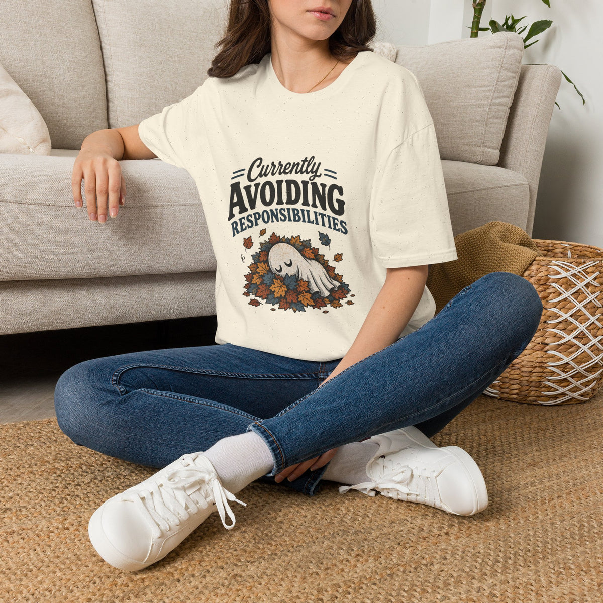Avoiding Responsibilities Ghost T-Shirt - Funny Sarcastic Unisex Tee