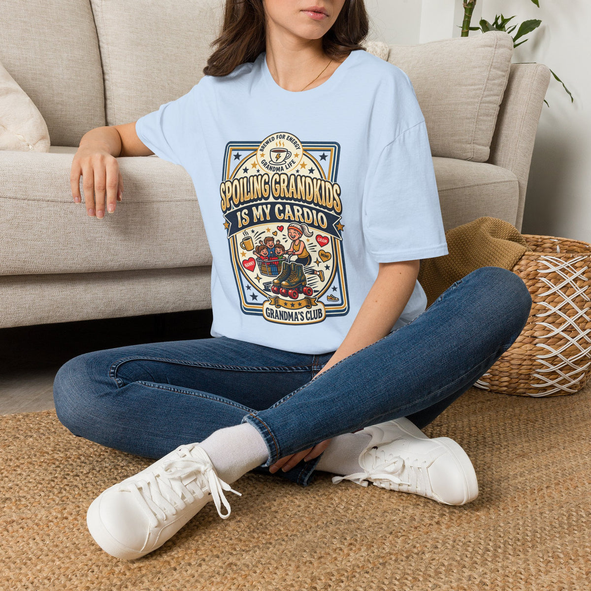 Spoiling Grandkids Is My Cardio T-Shirt — Grandma's Club Funny Gift