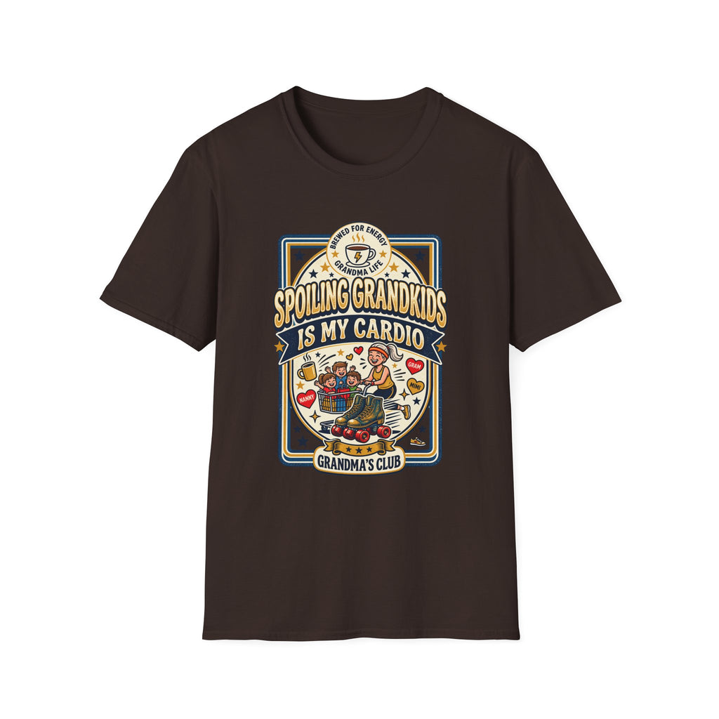 Spoiling Grandkids Is My Cardio T-Shirt — Grandma's Club Funny Gift