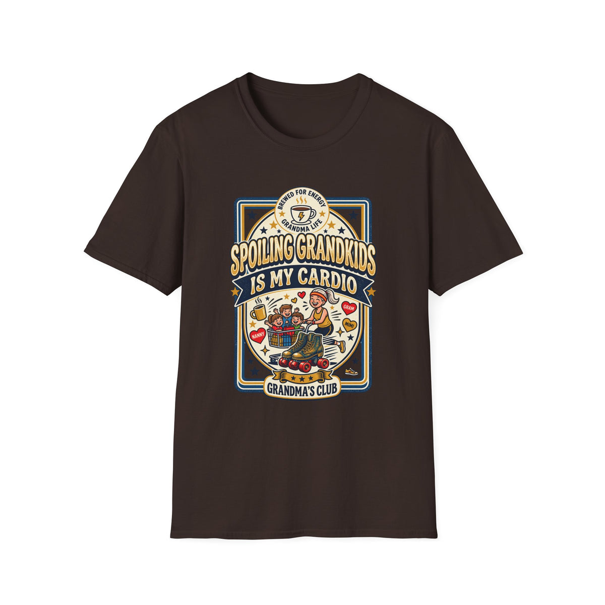 Spoiling Grandkids Is My Cardio T-Shirt — Grandma's Club Funny Gift