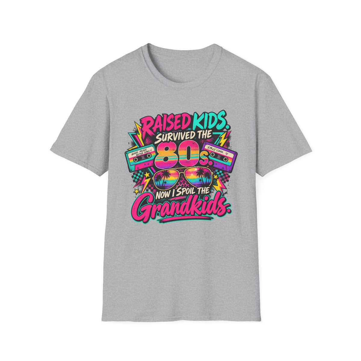Raised Kids Survived the 80s - Grandkids T-Shirt