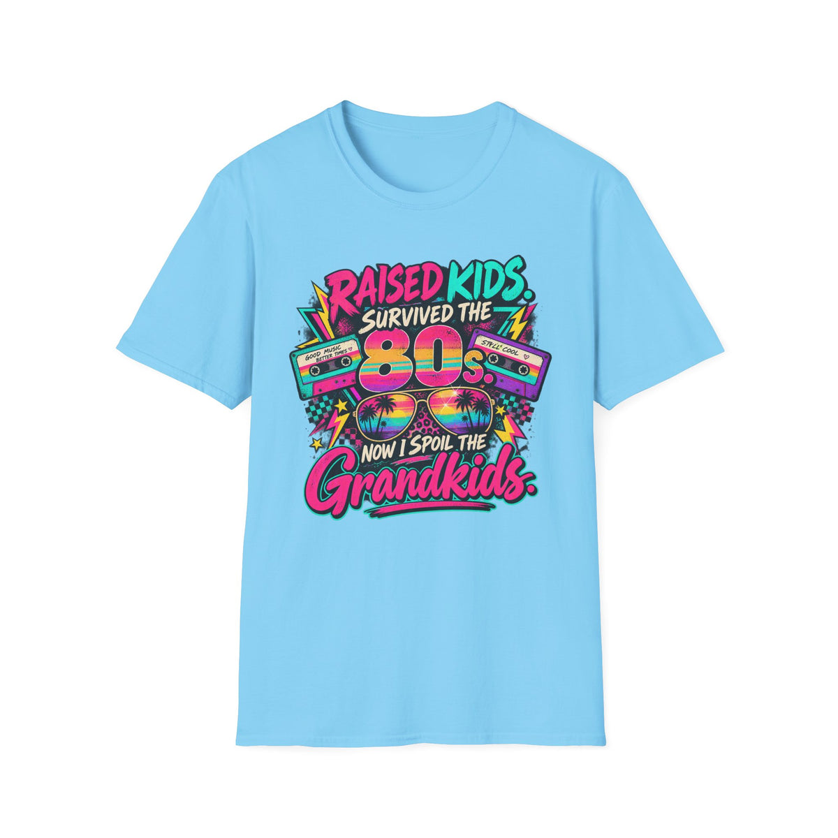 Raised Kids Survived the 80s - Grandkids T-Shirt